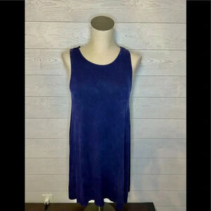 ALYA navy sleeveless swing dress Size Small